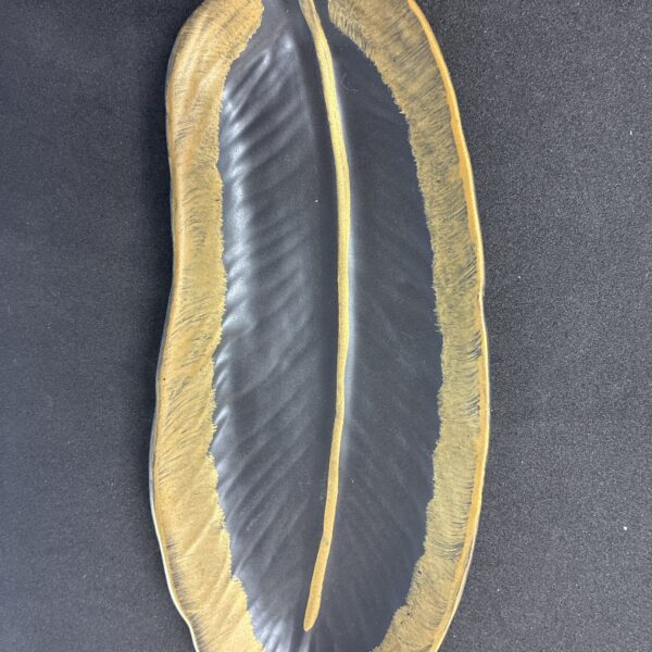 Black Feather Smuge Bowl