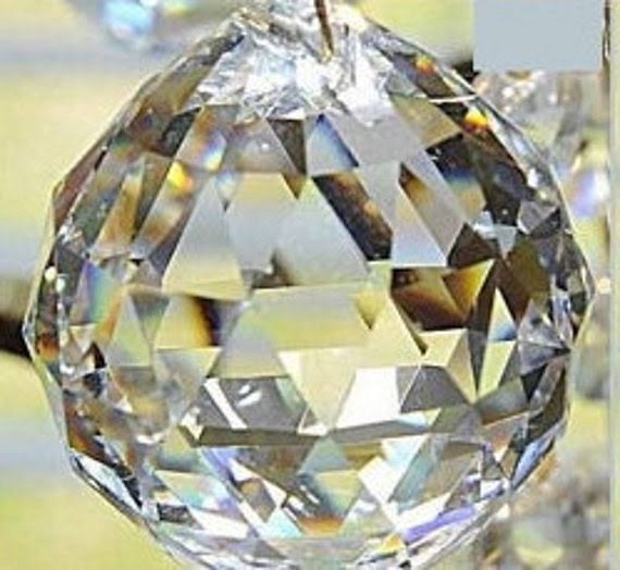 Faceted Crystal Ball (Lg)