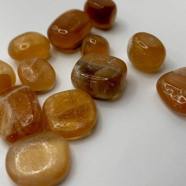 Honey Calcite Tumbled