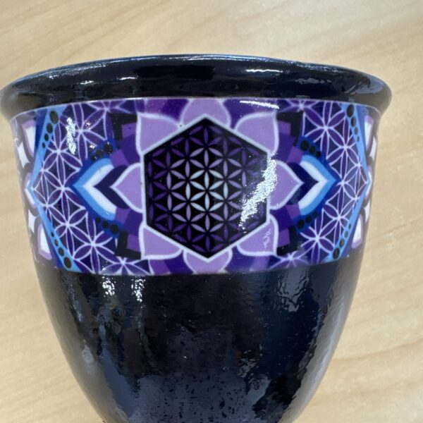 Ceramic Smudge Pot - Flower of Life - Large