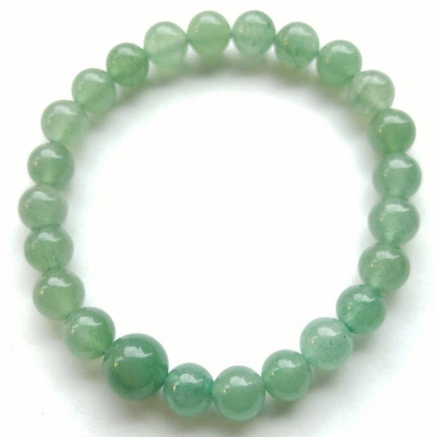Large Size Green Aventurine Bracelet Wrist Mala 8mm
