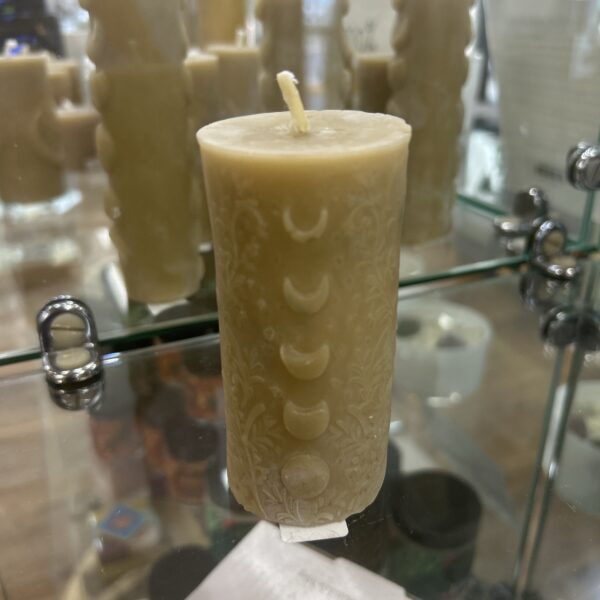 100% Beeswax Candle- Botanical Moon