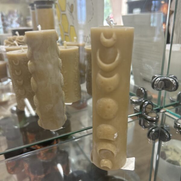 100% Beeswax Candle- Moon Phase