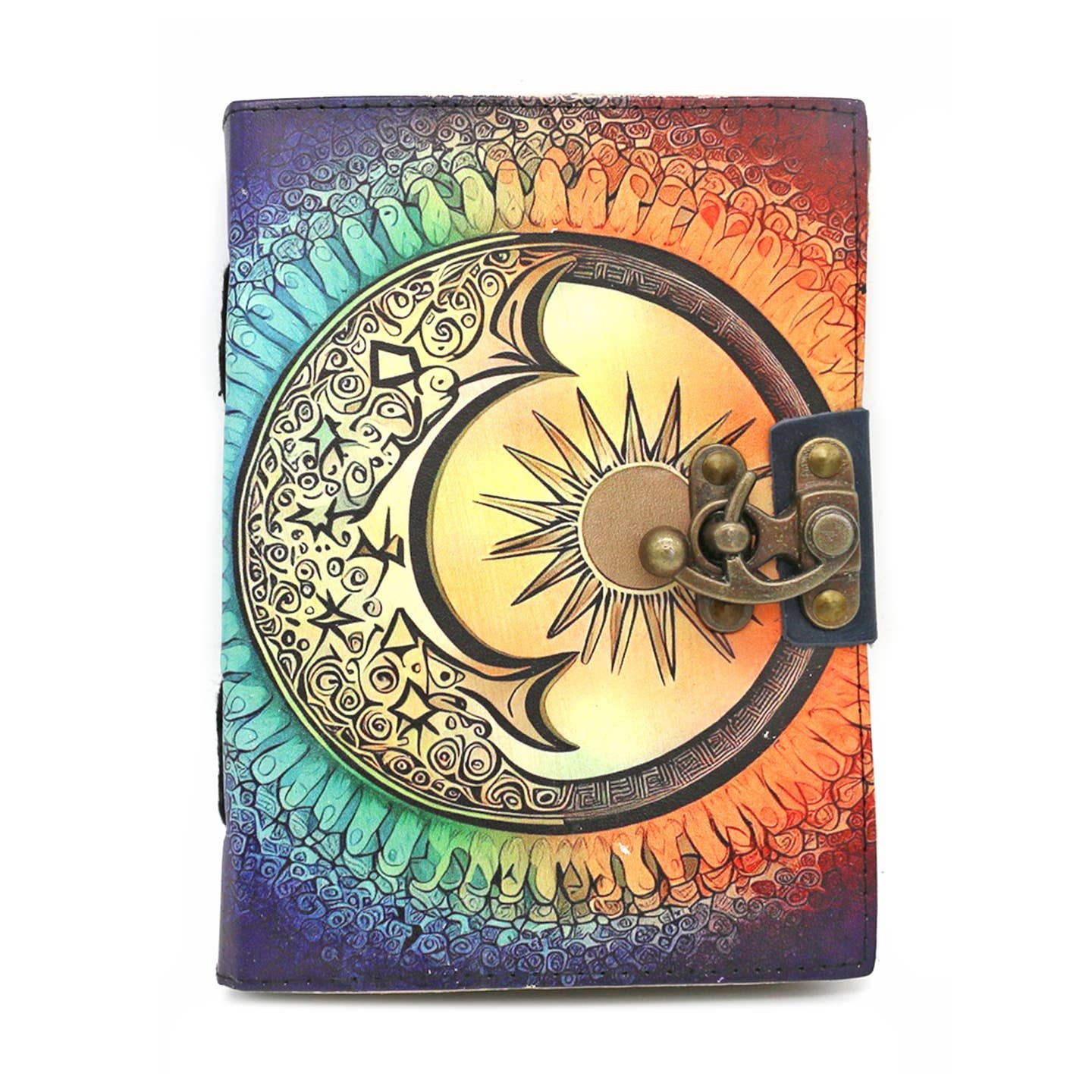 Solar Symphony Blank Leather Journal (5 x 7 in.)