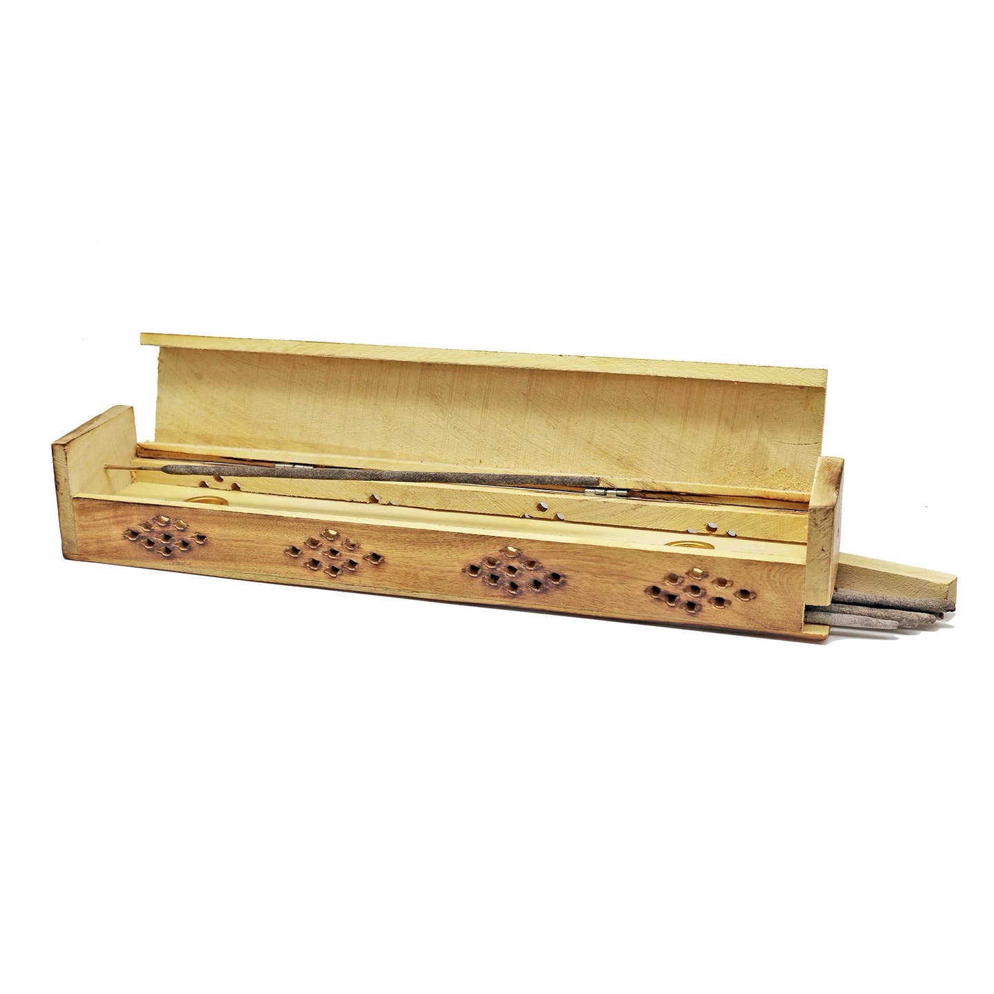 Wooden Incense Burner Box - Sun & Moon (Pink) - Image 4