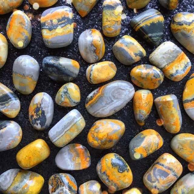 Bumble Bee Jasper Tumbled - Image 2