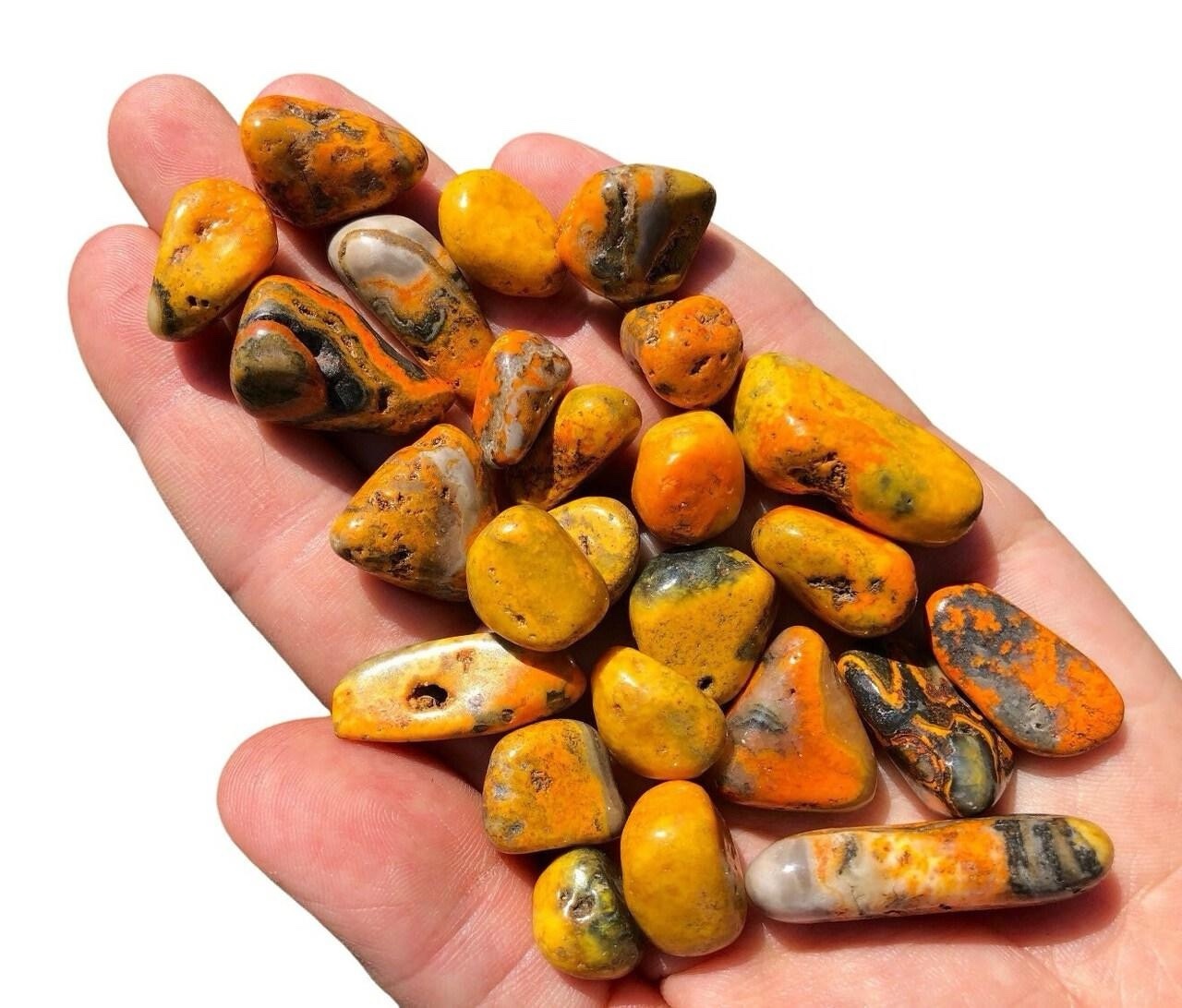 Bumble Bee Jasper Tumbled - Image 3
