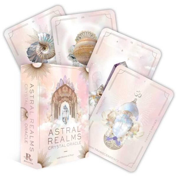 Astral Realms Crystal Oracle by Leah Shoman - Flashcards; 128 pages English