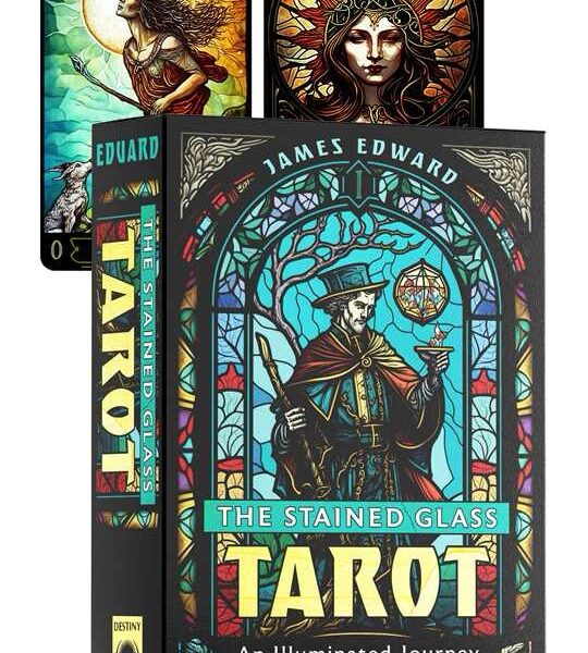 Stained Glass Tarot by James Edward - Flashcards; 336 pages English