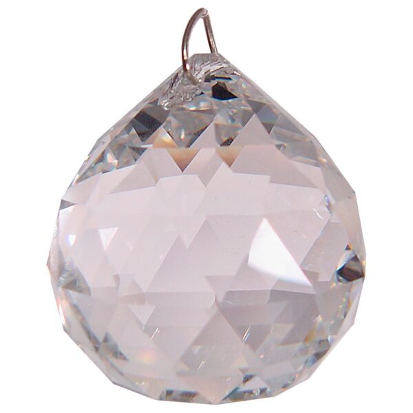 Prism Crystal 40mm Faceted Sphere CL (Each)