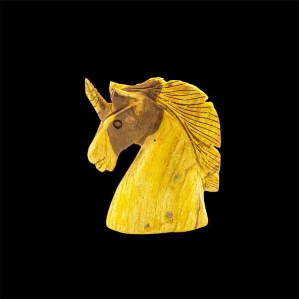 Palo Santo Hand Carved Unicorn Figurine