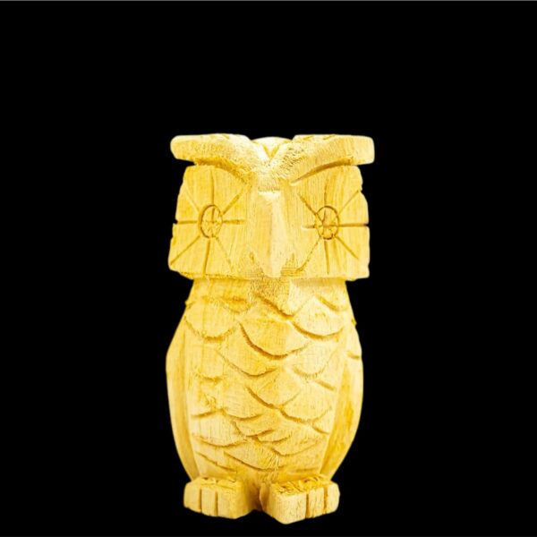 Palo Santo Hand Carved Owl Figurine