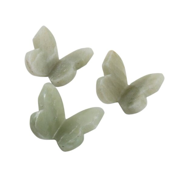 Gemstone 3D Butterfly / Natural Sitting Butterfly - Green Aventurine
