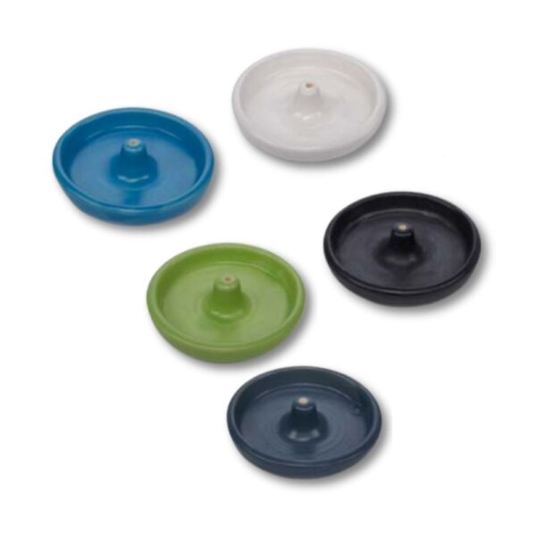 Incense Stick Burner - Ceramic Discs, Set of 5