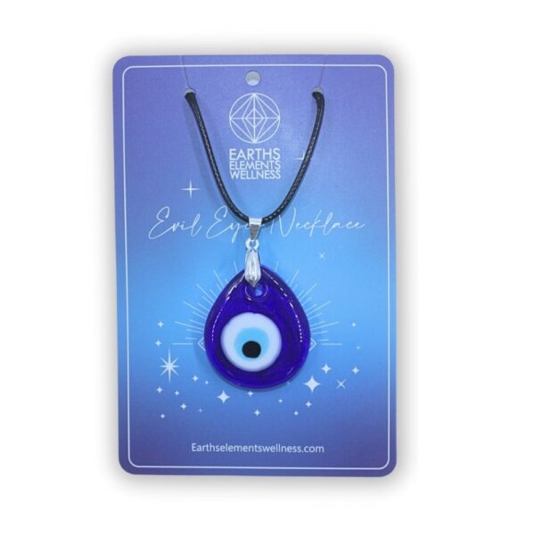 Necklace - Evil Eye with Leather Cord