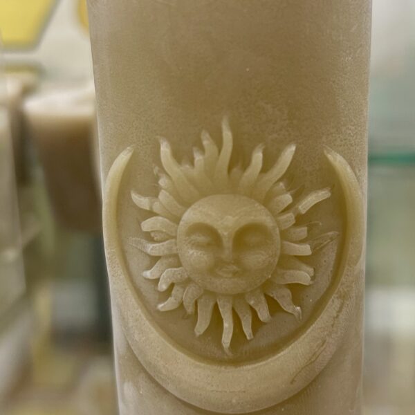 100% Beeswax Candle- Sun and Moon