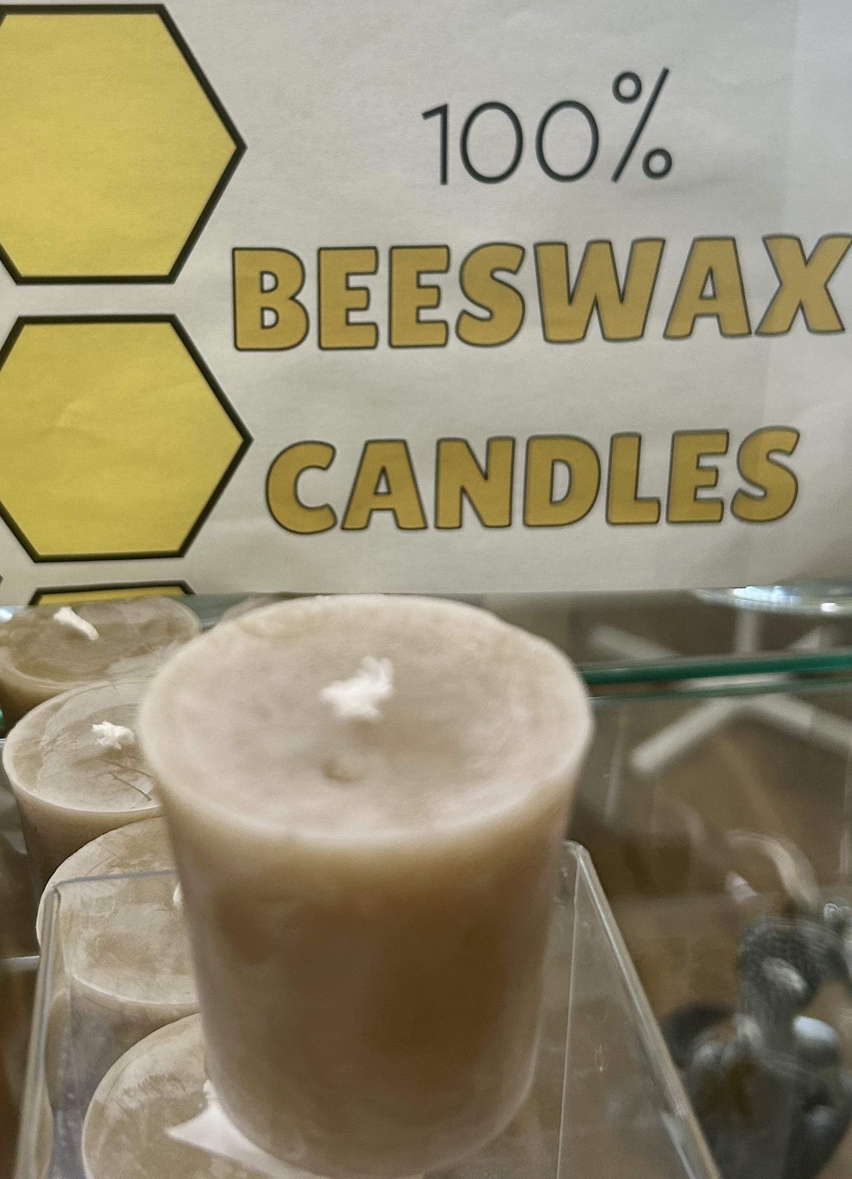 100% Beeswax Candle- Votive