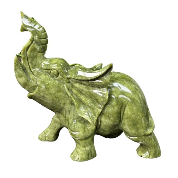 Nephrite Jade Elephant Figurine