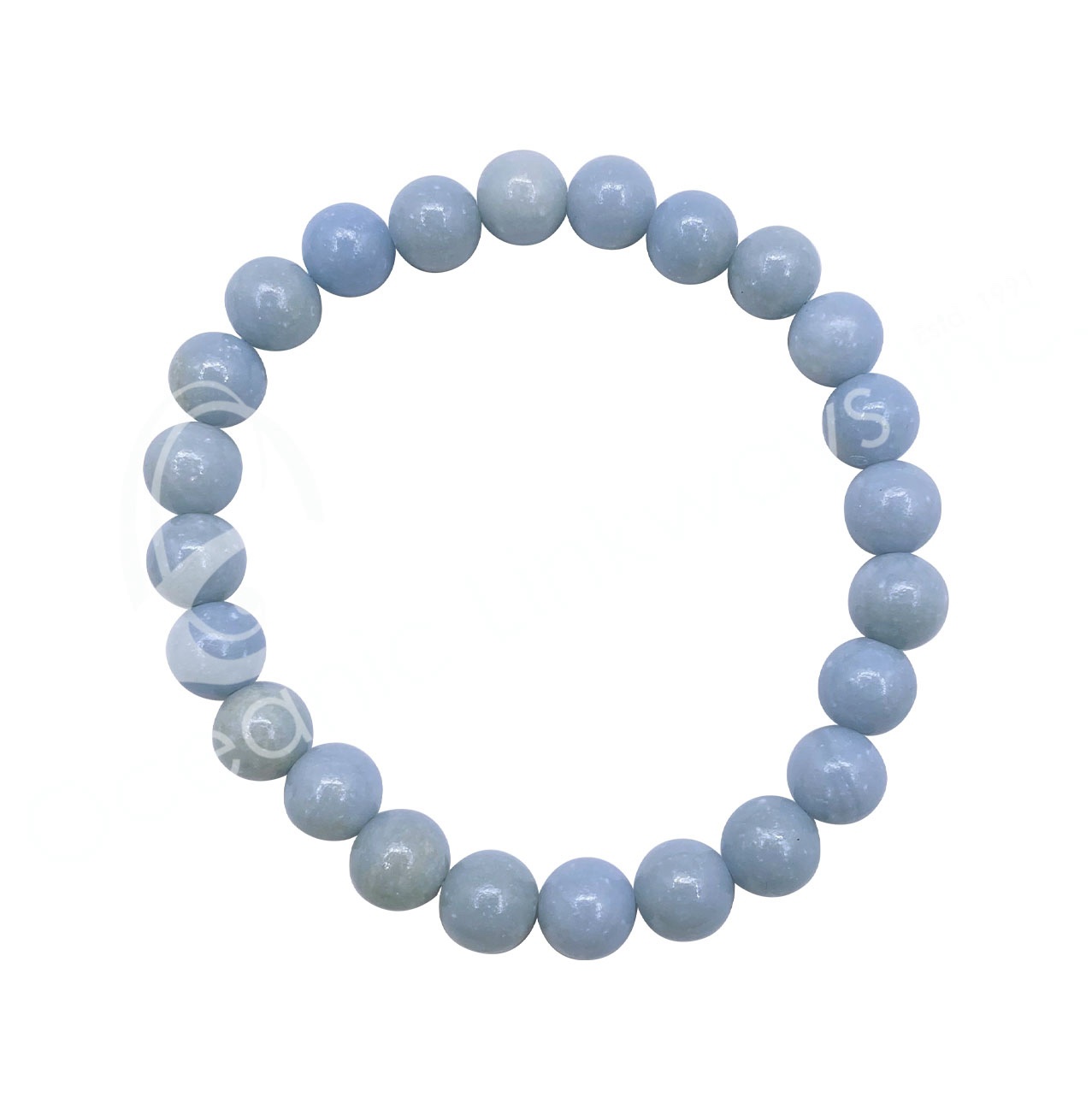 (PC)BRACELET - ANGELITE (8 MM) 8-8.5"