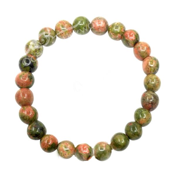 BRACELET - UNAKITE (8-8.5 MM) 7.15-7.25"