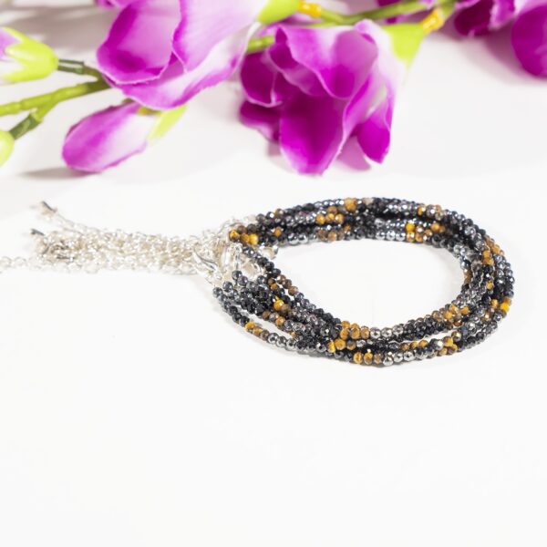 Crystal Anklet| Triple Protection | Energy Healing Accessory - Triple Protection