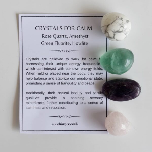 Crystal Gift Set | CALM | Crystal Healing Gemstone Kit - SET1 (Tumbles)
