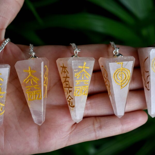 Reiki Pendulum | Rose Quartz | Crystal Reiki Pendulum