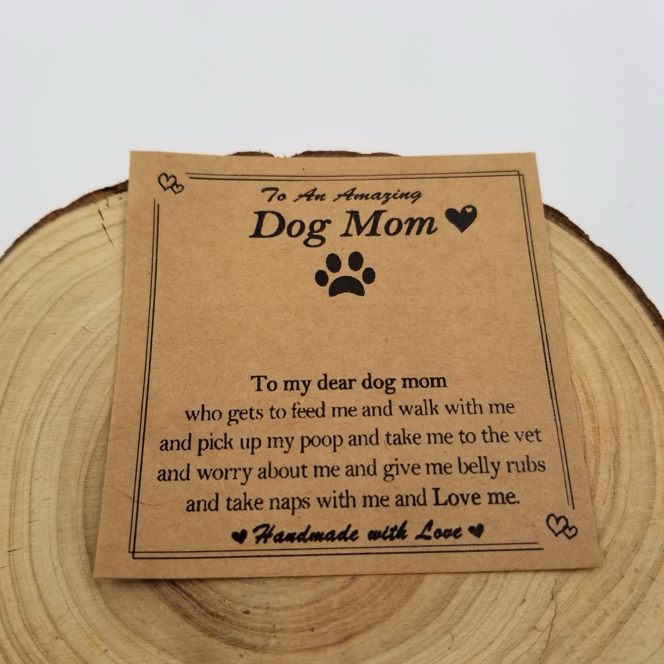 Dog Mom Bracelet With Card - Pink - Image 2