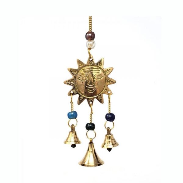 Sun Brass Windchime 9" High