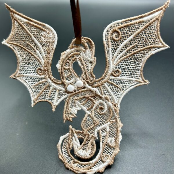 Brown And White Dragon Hanger