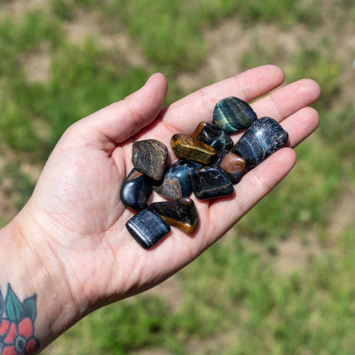 Blue Tigers Eye Tumbled - Image 3
