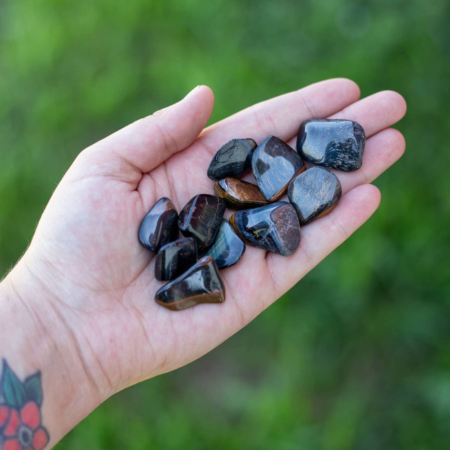 Blue Tigers Eye Tumbled - Image 4