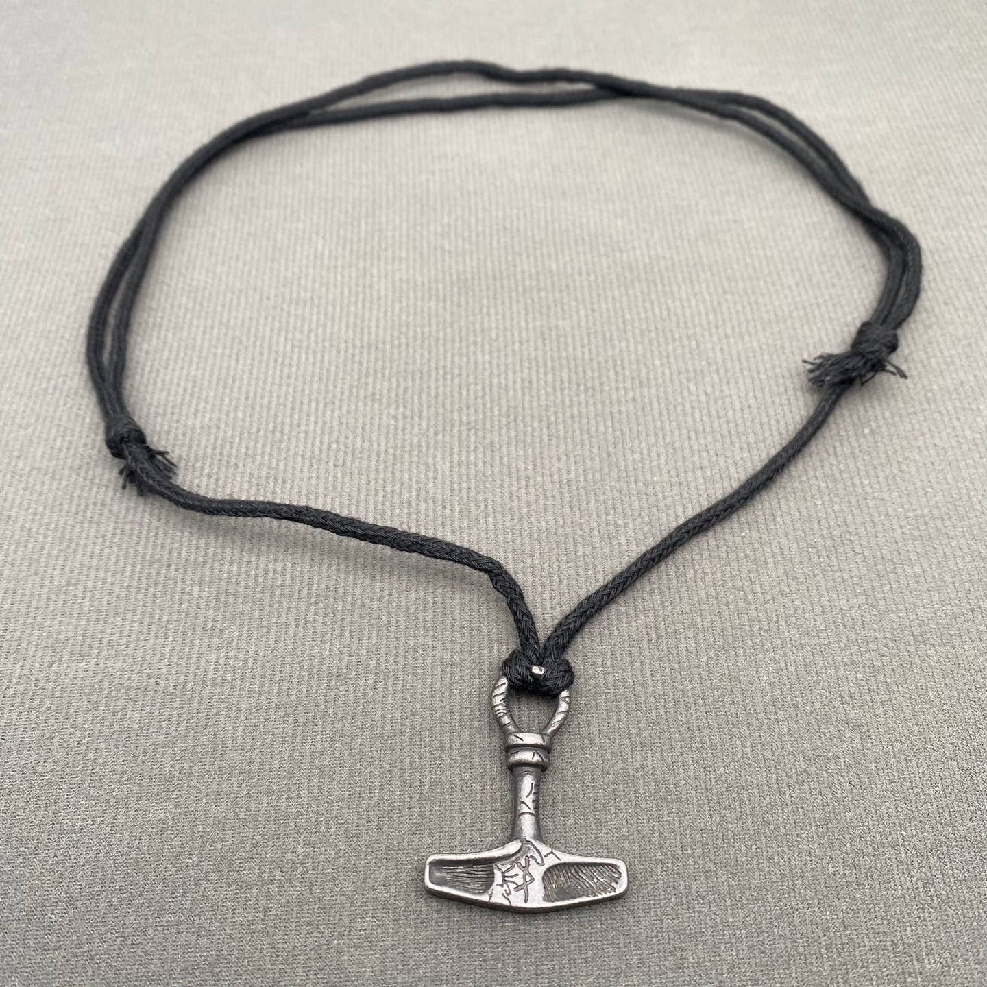 S.Steel Viking Thor's Hammer Pendant Men's - Image 2