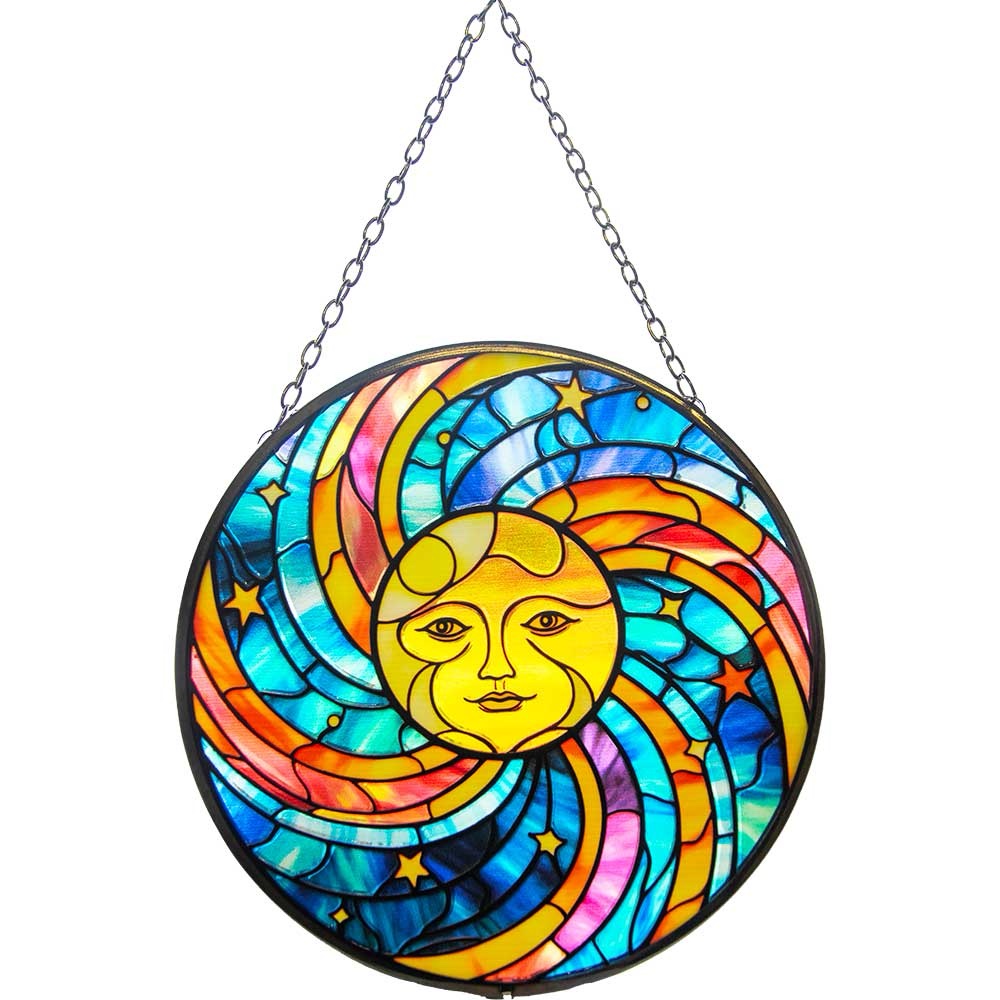 Glass Suncatcher 6in - Celestial Sun