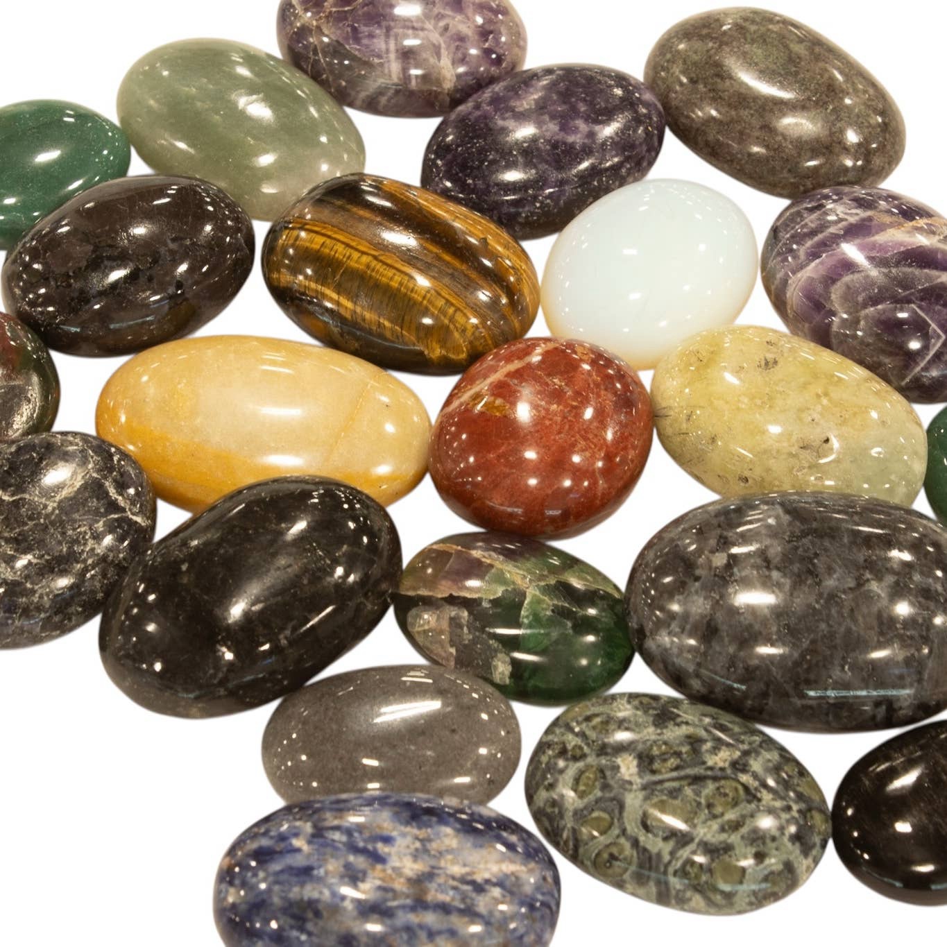 Gemstone Pillow Palm Stone Assorted 40-60mm 1kg/2lbs