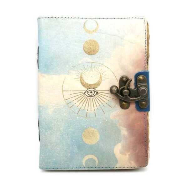 Blank Leather Journal - Celestial Gateway (5 x 7 in.)