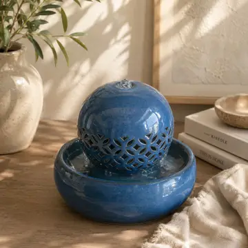 Water Fountain - Ceramic Round
