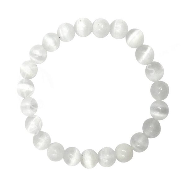 BRACELET - SELENITE (8-8.5 MM) 7.15-7.25"